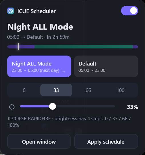 Tray widget